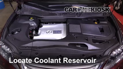 2013 Lexus RX450h 3.5L V6 Refrigerante (anticongelante) Controlar nivel de líquido